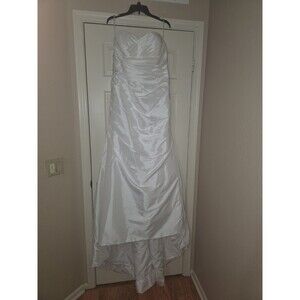 Melody Bridal Collection Wedding Dress Strapless Shirring Bust w/Sequins NIB